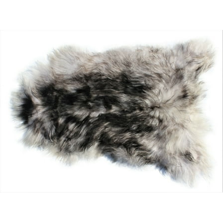 Salvani Genuine Icelandic Sheepskin Rug Throw – shade of black