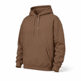 thumbnail image 4 of Trgacdwlo Hoodie Men Solid Color Long Sleeve Men's Sweatshirts and Hoodies Athletic Fall Winter Lightweight Pullover Men with Pocket Coffee 5XL, 4 of 6