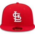 thumbnail image 2 of Men's New Era Red St. Louis Cardinals White Logo 59FIFTY Fitted Hat, 2 of 5