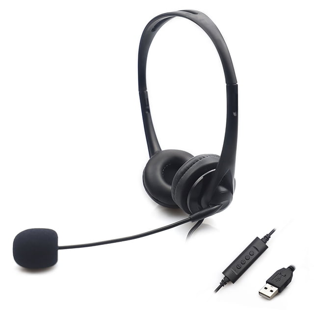 Auriculares Con Cable Usb Auriculares Duales Traje De Micrófono Pc Clientes De La Computadora Centro De Llamadas Plug Play Auriculares Con Cancelación De Ruido Micrófono Speravity EL008813-00