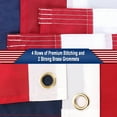 thumbnail image 4 of American Flag 4x6 FT Outdoor Heavy Duty - Deluxe 4x6 FT US USA Flags for Outside Deluxe Embroidered Stars, Sewn Stripes, Brass Grommets, 4 of 10