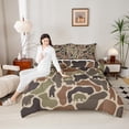 thumbnail image 4 of Castle Fairy Animal Bear Full Size Comforter Sets,Geometric Camouflage Bedding Sets, 4 of 8
