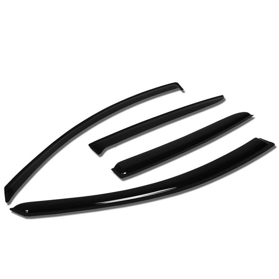 DNA Motoring For 12-19 Nissan Versa Sedan Smoked Tint Window Visor Vent Rain Wind Deflector Guard