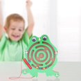 thumbnail image 4 of Laberinto magnético de madera, juguete de viaje, material didáctico, juguetes de bricolaje, rompecabezas de actividades de laberinto Montessori para niñas, niños y niños, regalos de Ranita, 4 of 9