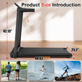 thumbnail image 5 of SWERTOY Electric Exercise Treadmills for Home with 240LBS Capacity Foldable Treadmill for Running and Walking Jogging Exercise with 12 Preset Programs, 5 of 8