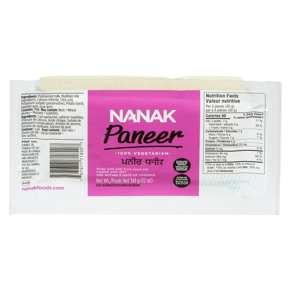 Nanak Fresh Paneer 341g, Nanak Paneer