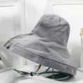 thumbnail image 3 of MesaSe Japanese Foldable Solid Color Leides Fisherman Hat Elegant Beach Hat, 3 of 4