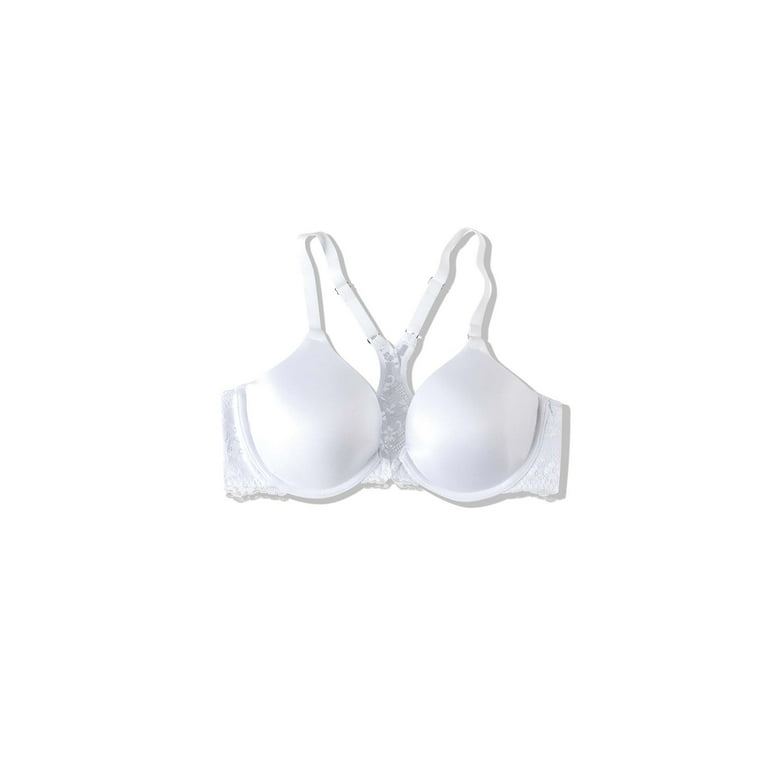 Maidenform One Fab Fit Extra Coverage T-back T-shirt Bra In White