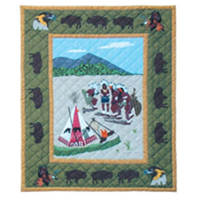Patch Magic THINDC Danseurs Indiens&44; Jeter 50 x 60 Po.