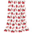 thumbnail image 2 of Pofeuu Strawberry Print Ultra-Soft Micro Fleece Blanket,for Bed Or Sofa,All Season Throw Blankets Flannel Blanket-60"x50", 2 of 7