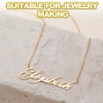 thumbnail image 6 of Uxcell Necklace Chains Bulk Stainless Steel Link Cable Chain with Lobster Clasp for Women Jewelry Making DIY Craft Black 32.81 ft, 6 of 7