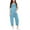 Bleu Ciel, variante sur XDZJLR Pantalon Décontracté pour Fillette, Barboteuse à Bretelles en V avec Imprimé Nœud, Couleur Unie, Barboteuse Ample Décontractée avec Bas à Poche, Rouge, 7-8 Ans