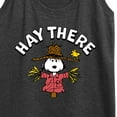 thumbnail image 3 of Peanuts - Snoopy Scarecrow Hay There - Women's Racerback Tank Top, 3 of 6