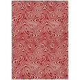 thumbnail image 2 of Addison Rugs Chantille Indoor/Outdoor Transitional Swirls Red Washable Rectangle Rug, 3' x 5', 2 of 6