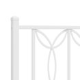 thumbnail image 5 of vidaXL Metal Bed Frame with Headboard White 150x200 cm, 5 of 5