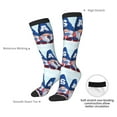 thumbnail image 4 of Fotbe Cute Gnomes in USA Calcetas Divertidas Estampadas para Hombre y Mujer, Calcetas de Algodón hasta la Rodilla para Caminar, Correr, Enfermería y Embarazo, 4 of 6