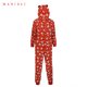thumbnail image 1 of Jumpsuit de la casa de Navidad pijamas con capucha impresa de manga larga para hombres kenally  AP000325-04, 1 of 7