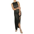 thumbnail image 4 of Women Sexy Knitted Maxi Dress Crochet See Through Bodycon Maxi Dress Swimsuit Cover up Dress Beach Swimwear, 4 of 10