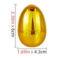 thumbnail image 3 of EclipseJewels 12 Pcs Golden Plastic Easter Eggs – 3.1 Inch Empty Eggs for DIY Decorating, Basket Stuffers & Egg Hunts, Reusable Easter Egg Kit for Party Favors & Games,Gold, 3 of 6