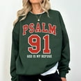 thumbnail image 3 of Psalm 91 God Is My Refuge Christian Sweatshirt – Bible Verse Faith Crewneck, Scripture Religious Sweater, Inspirational Gift for Women for Men, 3 of 7