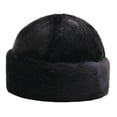 thumbnail image 5 of Eoperou Winter Hat No Brim Ergonomic Keep Warm Padded Thickened Winter Wear Imitation Mink Winter Head Plush President Hat for Outdoor, 5 of 8