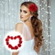 thumbnail image 3 of KAKOWELY 12 pinzas para el pelo con forma de rosa y flor roja, accesorios para el cabello para mujeres y niñas., 3 of 4