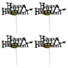 ONHUON halloween decorations Hallomas room decor Home Decoration Halloween Cake Insert,Pumpkin Witch Cake Decor Toppers Insert For Party