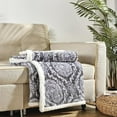thumbnail image 2 of FAITH, HOPE, LOVE HOME DÉCOR Amor Eterno Heart Throw Blanket – Ultra Plush 50" x 60" Sherpa Fleece, Soft Cozy Decorative Throw for Bed & Sofa - Gracey, 2 of 3