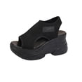 thumbnail image 2 of Elvqul Womens Sandals Summer Ankle Strap Platform Wedge Sandals Open Toe Walking Holiday Beach Outdoor Dressy Casual Shoes for Women, 2 of 9