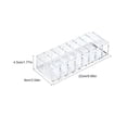 thumbnail image 4 of Organizador compacto más grande de acrílico transparente de 8 rejillas, caja de almacenamiento con soporte para polvos para cejas, 4 of 8