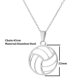 thumbnail image 2 of Accesorios deportivos, collar con colgante de acero inoxidable de voleibol para hombre y mujer, 2 of 5