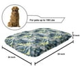 thumbnail image 2 of Tropic Pet Bed, Continuous Summer Leaves and Pineapples, Chew Resistant Pad for Dogs and Cats Cushion with Removable Cover, 24" x 39", Sea Blue Multicolor, by Ambesonne, 2 of 4