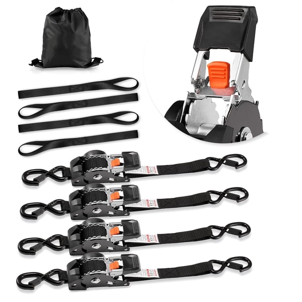 Correas retráctiles VEVOR, 25 mm x 1,8 m, 544 kg, paquete de 4