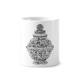 thumbnail image 1 of La cultura china dinastia Qing vase Line Titular de cepillo de dientes de cerámica taza de regalo pluma blanco taza 350ml, 1 of 2