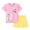a-Pink304118, variant on FINALGANG Girls Kids Round Neck Short Sleeve Ruffled T Shirt With Elephant Butterfly Embroidery Solid Color Shorts Two Piece Casual Outfit Set For Summer Daily Wear Classic Outfit