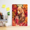 thumbnail image 5 of Acrylic Writing Board Gold 12.5*9 Inch Clipboards Transparent Acrylic Material Suitable For Office Classroom Teachers Fashion Bloggers Stationery Enthusiasts Cute Grizzly Bear, 5 of 9
