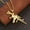 Gold, variant on MATROOY Mens Punk Machine Gun Pendant Necklace Hip Hop Rock Biker Jewelry Box Chain 24"-Silver
