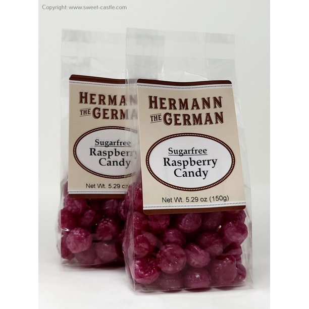 2 pack Sugarfree Raspberry Hard Candy