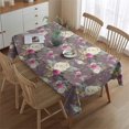 thumbnail image 2 of Pioneer Flower Floral Print Pattern Rectangle Tablecloth 60"x84",Waterproof Polyester Rectangle Table Cloth, Wipeable Spillproof Polyester Tablecloth for Dining, Camping, Indoor and Outdoor, 2 of 5