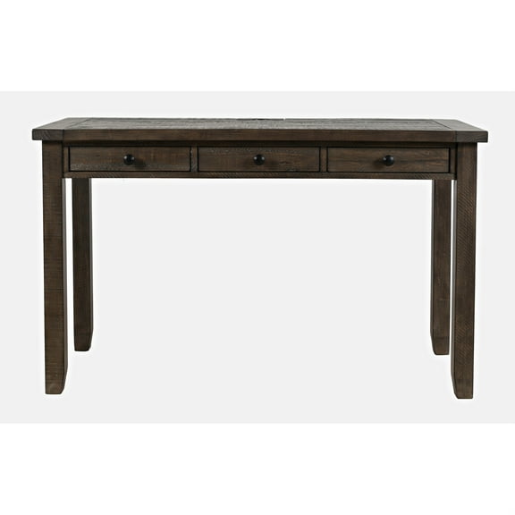 Jofran Madison County Rustic Reclaimed Pine Farmhouse USB Charging Desk