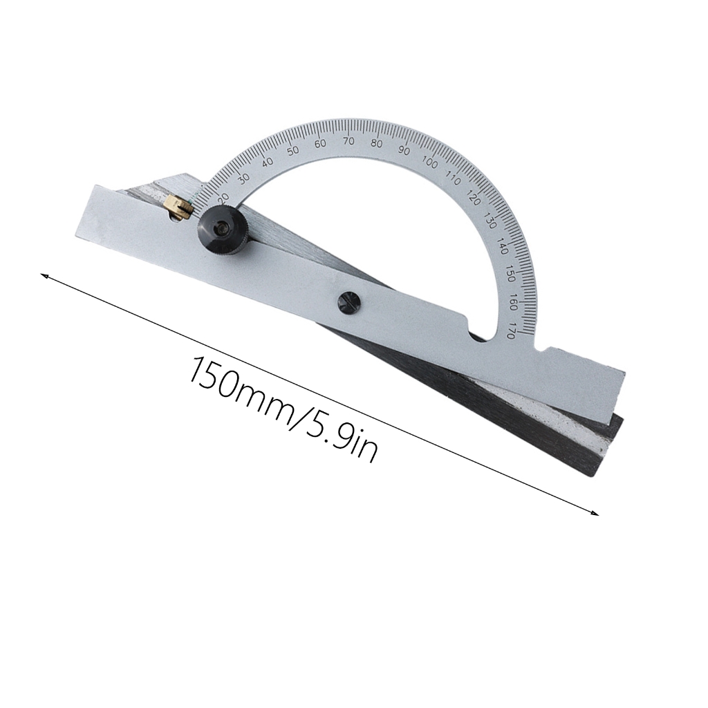 MOMOJIA Adjustable Protractor Angles Ruler Carbon Steel Gauges for Precisions Woodworking