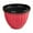 Red, variant on ZZERHUOO Large Ribbed Planter Pots For Indoor Outdoor Garden Lightweight Durable Flower Pot With Hole Recyclable Design Shelving for Retail Store Floor Vase for Animal Flower Pot Feet Resin Flower 20