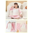thumbnail image 4 of JAHH Kids Boys Girls Blocking Shoulder Sleeve Toddler Long Sleeve Pajamas Pajama Pants Thermal Underwear Set Sleepwear Nightwear, 4 of 4