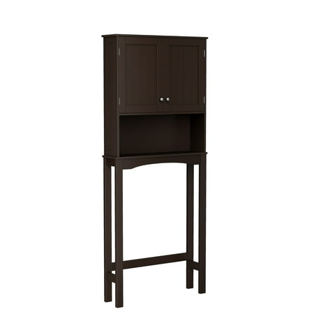 RiverRidge Home Ashland Collection Over the Toilet Storage Cabinet with Two Doors, Espresso
