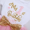 thumbnail image 5 of IBTOM CASTLE Baby Girls 1st 2nd Birthday Clothes Mouse Polka Dots One Sequin Tutu Princess Dress Cake Smash, 5 of 8