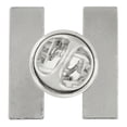 thumbnail image 3 of PinMart's Silver Letter H Alphabet Lapel Pin, 3 of 3