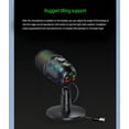 Kopeak New Design USB Gaming PC Microphone for Streaming Podcasts, RGB Computer Condenser Desk