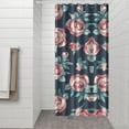 thumbnail image 3 of Waterproof Pioneer Shower Curtain 36x72 Inch Polyester Unique Colorful Floral Shower Curtain for Bathroom Hotel Home Decor with 7 Plastic Hooks, 3 of 5