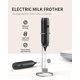 thumbnail image 4 of Dispositivo portátil recargable Milk Frother CIRCLE JOY con soporte, color negro, 4 of 8