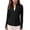 Black, variant on Long Sleeve Workout Tops for Women UPF 50+ Sun Protection Quick Dry Tennis Shirts Half Zip Athletic Running Hiking Tops with Thumb Hole,XL,Black